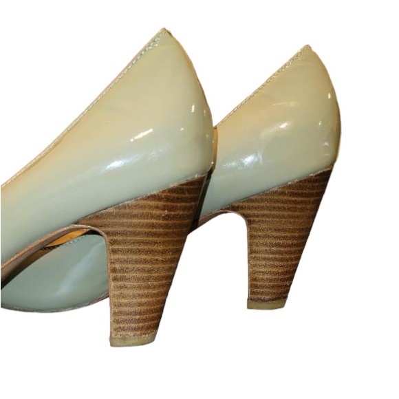 Coach Helaine Patent Leather Heel , Light Mint green,size 8 - Picture 4 of 7